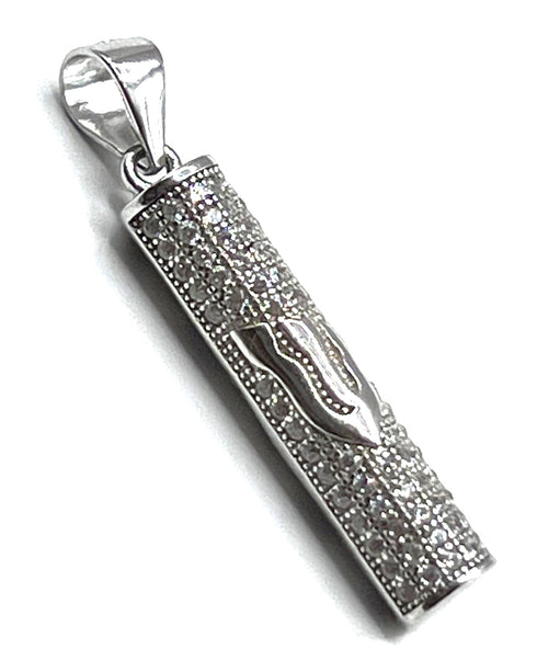 Sterling Silver Mezuzah Pendant